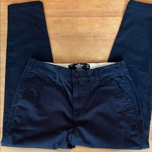 Hollister Men's Dark Blue Chinos